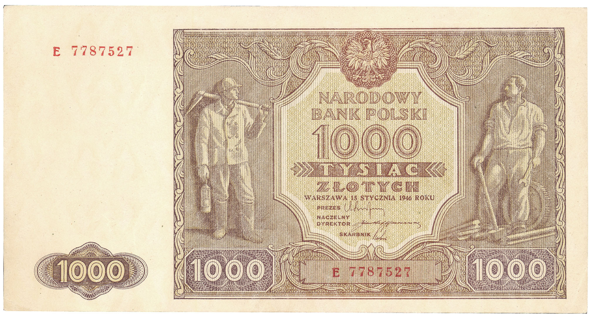 1000 złotych 1946 seria D